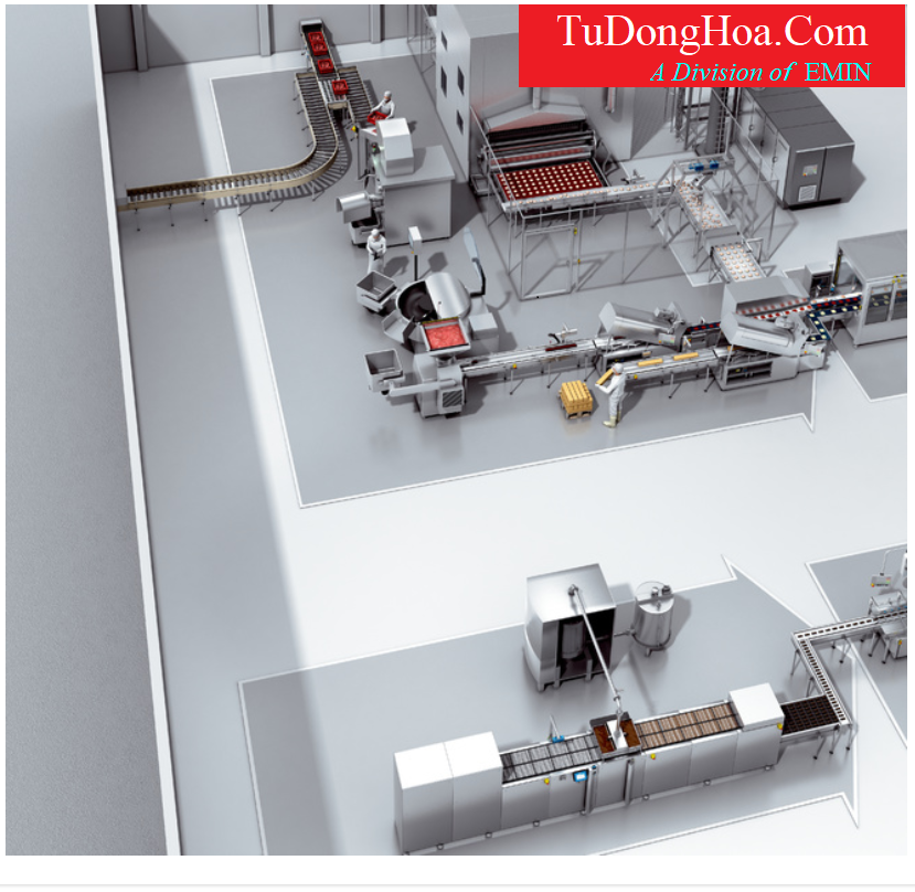 Industrial sorting and packing equipment used in automated packaging lines