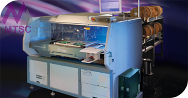 基板実装工程で使用されるスルーホール機のイメージ